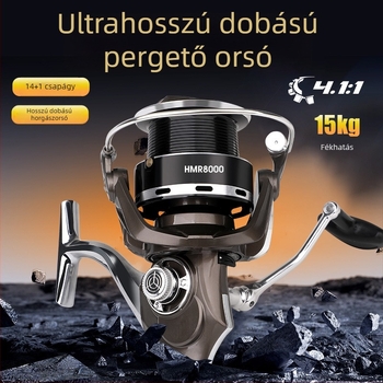 Ultra hosszú dobású baitcasting orsó, modell 12000 tengeri horgászathoz