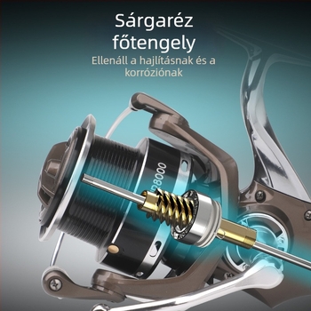 Ultra hosszú dobású baitcasting orsó, modell 12000 tengeri horgászathoz