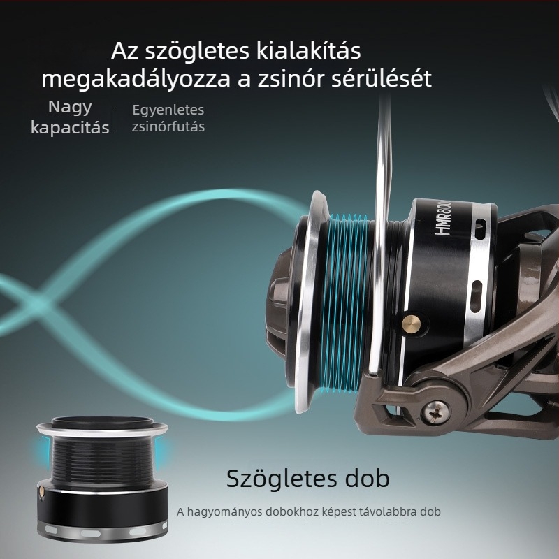 Ultra hosszú dobású baitcasting orsó, modell 12000 tengeri horgászathoz