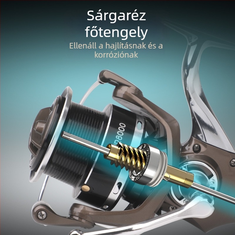 Ultra hosszú dobású baitcasting orsó, modell 12000 tengeri horgászathoz