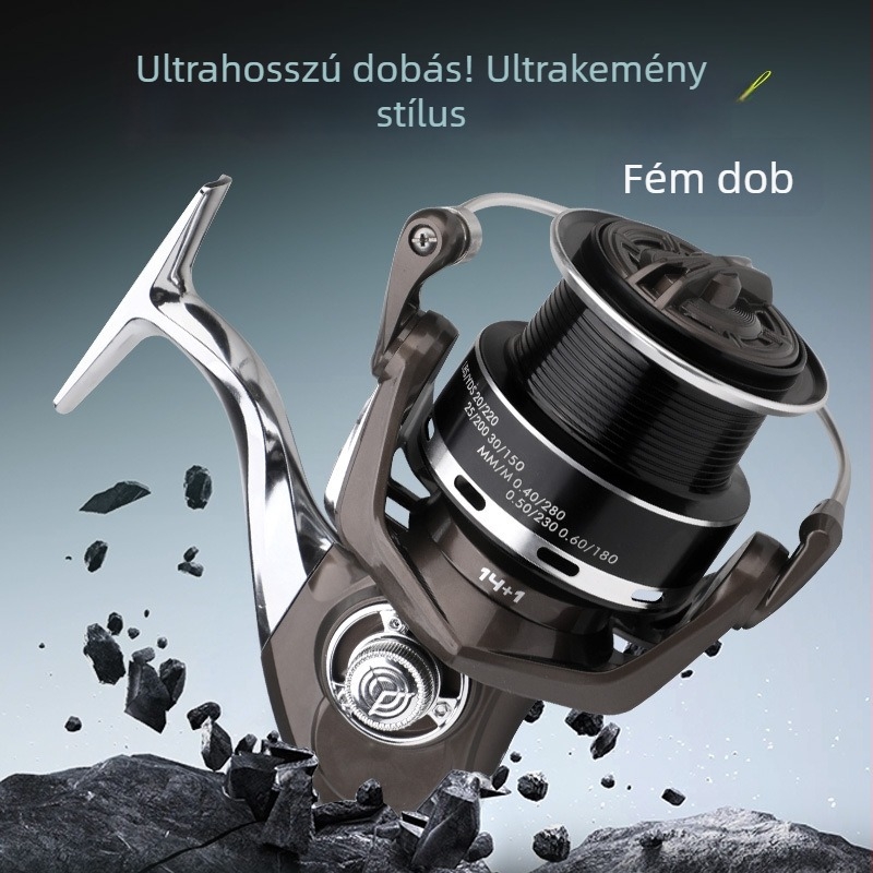 Ultra hosszú dobású baitcasting orsó, modell 12000 tengeri horgászathoz