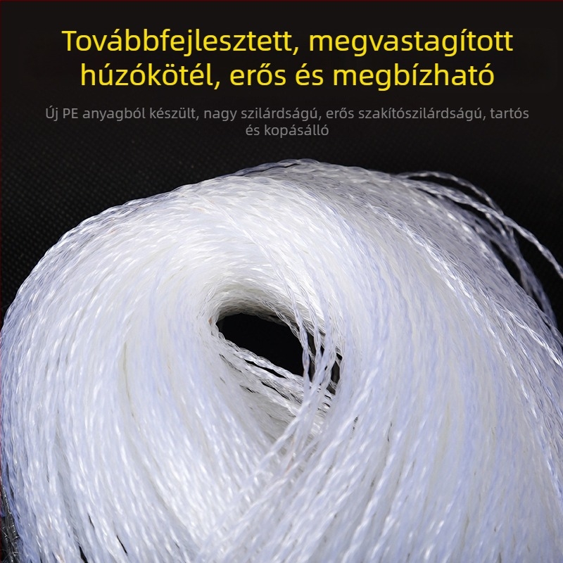 Háromrétegű úszó halászháló, többfunkciós használatra – akasztáshoz és merítéshez, fehér háló