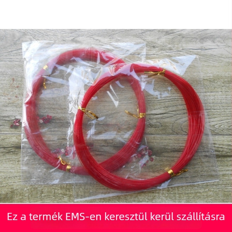 Nylon fő zsinór, extra vastag, egyszínű piros
