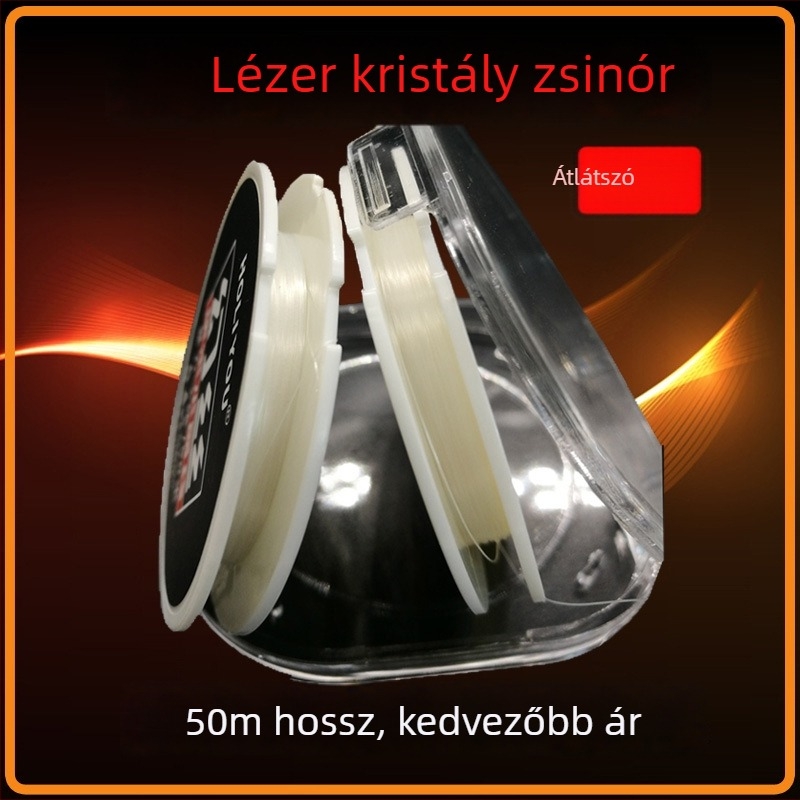 Magic Silk horgász előke – szintetikus lézeres bevonatú PE/nylon, ultra-érz, 80 m