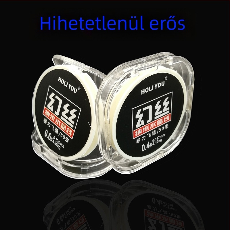 Magic Silk horgász előke – szintetikus lézeres bevonatú PE/nylon, ultra-érz, 80 m