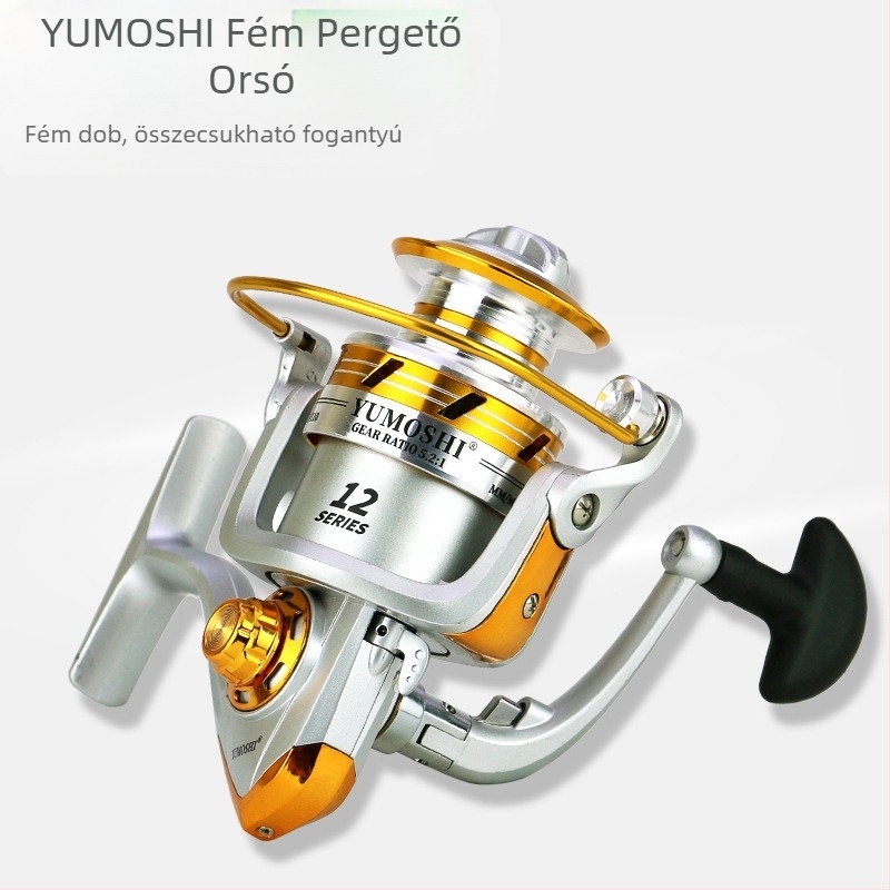 YUMOSHI EL sorozat horgászorsó készlet tengeri horgászatra