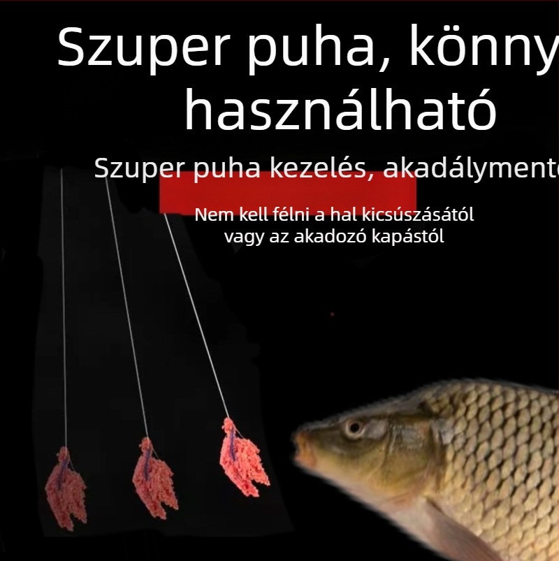 8-szálas PE fonott horgász fővonal látható leaderrel