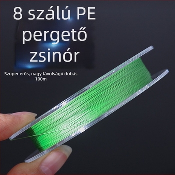 8 szálas főzsinór, 100 m PE, YGK horgász zsinór, ultra-sima Dyneema hosszú dobásokhoz