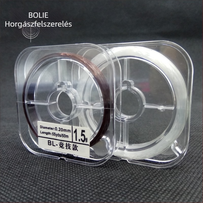Hunting nejlon horgászvonal – fő- és kiegészítő vonal, 50 m, sellő szín
