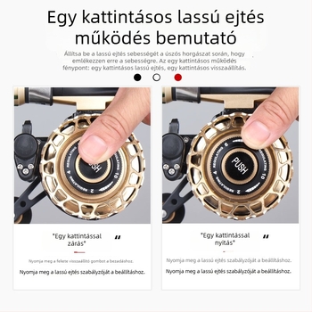 Ráft horgászorsó mágneses fém mikroólommal és sima vonalkioldással