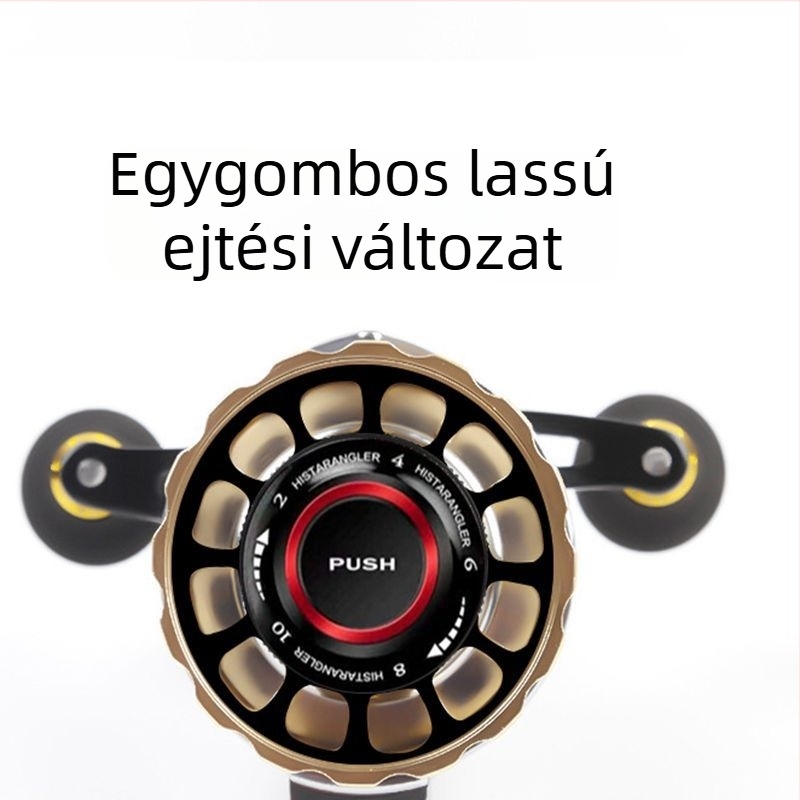 Ráft horgászorsó mágneses fém mikroólommal és sima vonalkioldással