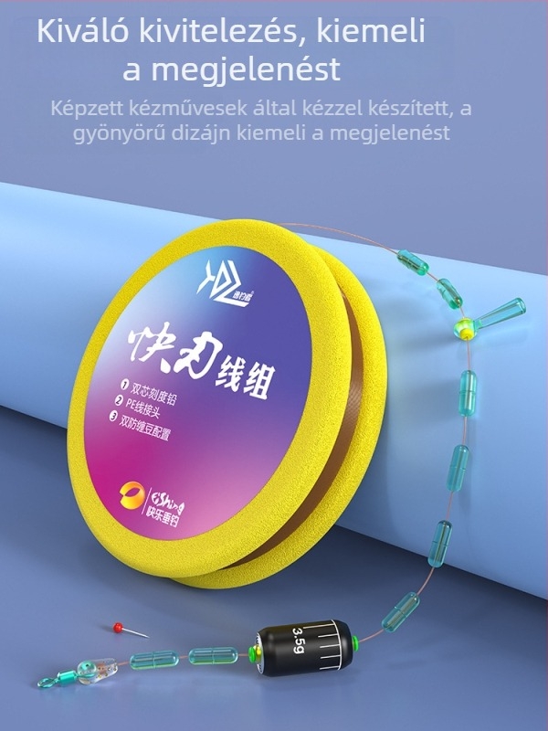 Nylon fő zsinór készlet nyolcas hurokkal verseny- és vadvízi horgászathoz