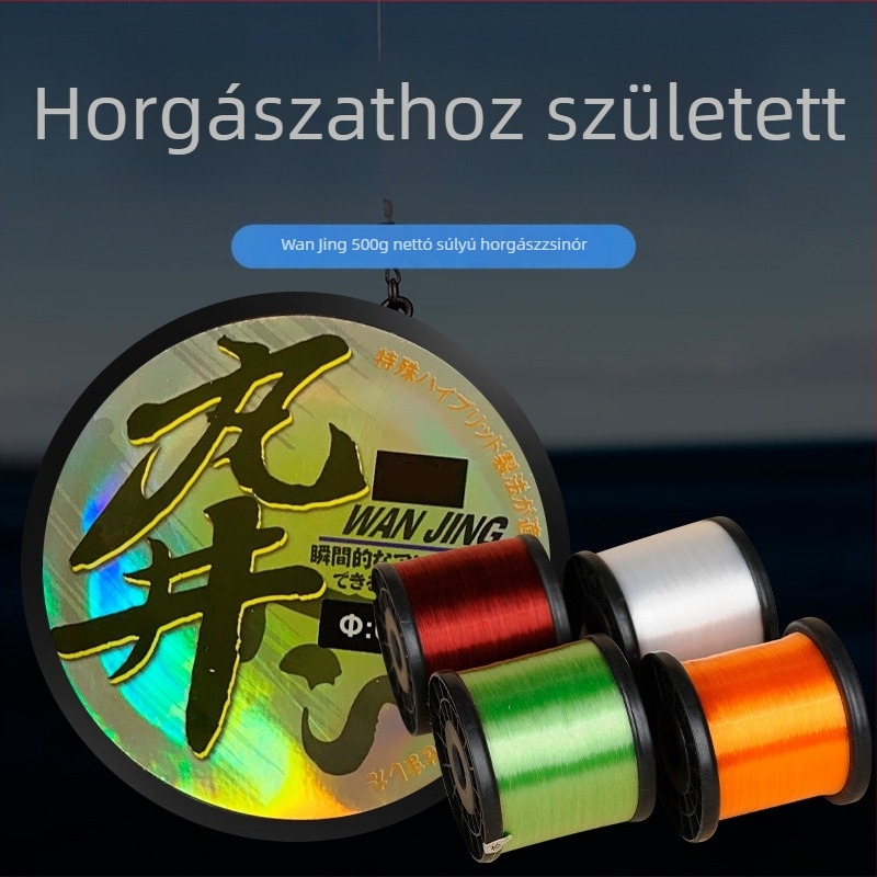 Szőtt nylon damil halászhálókhoz, nagy szilárdságú, kézi tekerés