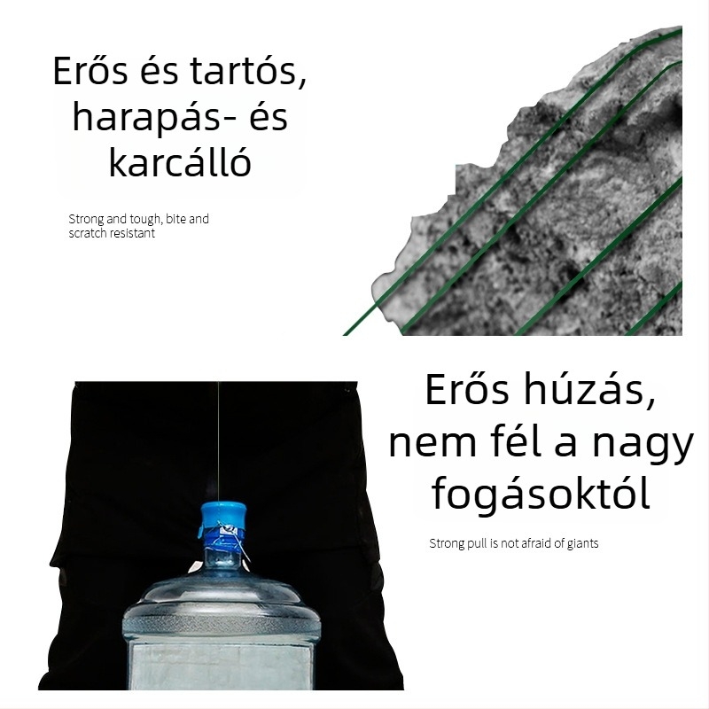 Szőtt nylon damil halászhálókhoz, nagy szilárdságú, kézi tekerés