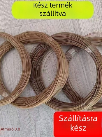 Nagy kültéri kézzel készített damil tekercs, nylonból, fűzöld színű