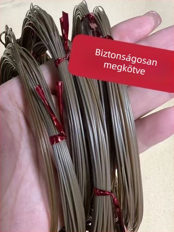 Nagy kültéri kézzel készített damil tekercs, nylonból, fűzöld színű