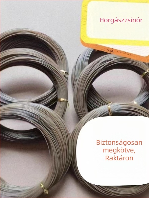 Nagy kültéri kézzel készített damil tekercs, nylonból, fűzöld színű