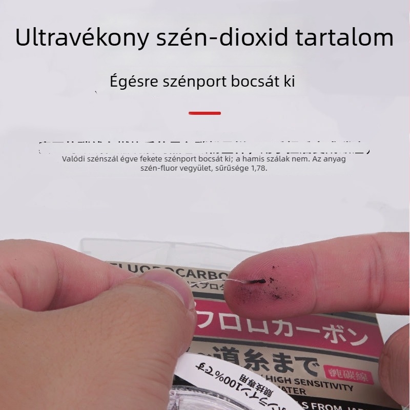 Japán nyers selyem szénvonal doboz-stílusú, ultra-puha vezető a csalihorgokhoz
