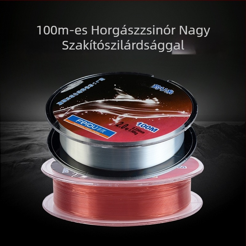 Nylon horgász damil, 100 m, tengeri horgászatra és csalihorgászatra