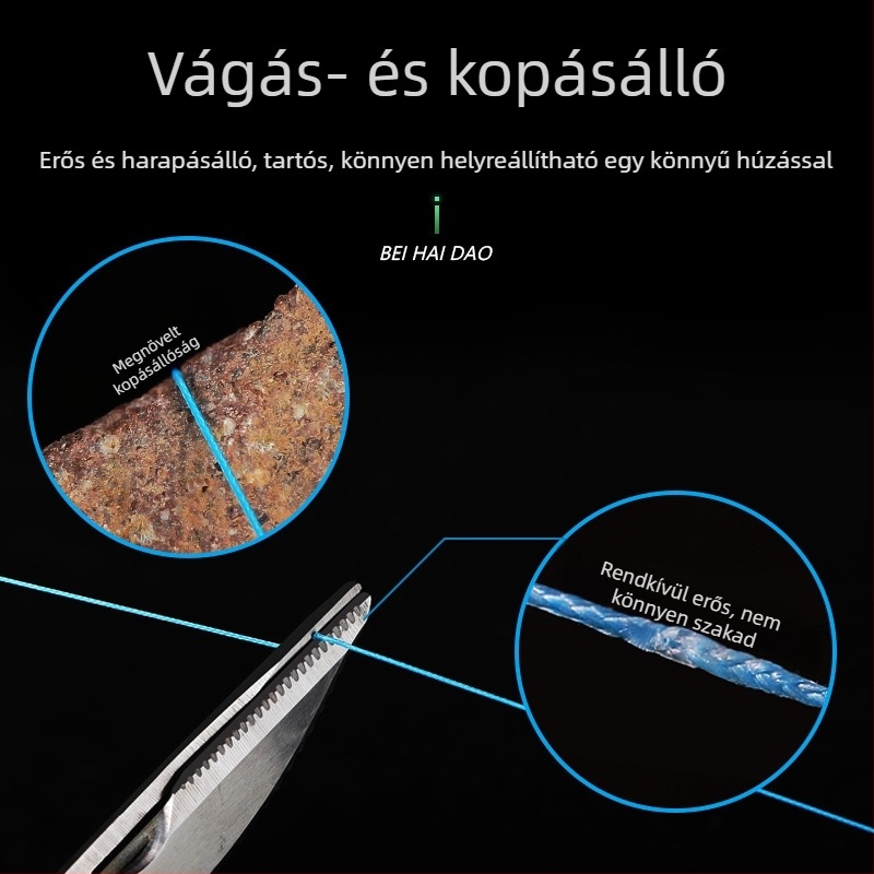 Beihai Pirate 9‑szálas fonott PE főzsinór, 100 m, zsinór műcsalikhoz