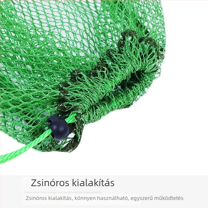 Kis hálós zsák zsinóros nyitással; lapos aljú garnéla-zsák; kígyózsák; kis vászonzsák