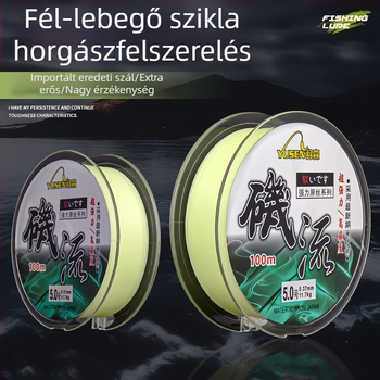 Fő horgász damil - Magas szakítószilárdságú nylon damil, kopásálló, harapásálló, ideális csaliakhoz és csúszó úszóhoz