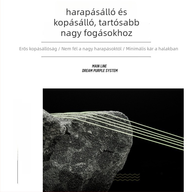 Fő horgász damil - Magas szakítószilárdságú nylon damil, kopásálló, harapásálló, ideális csaliakhoz és csúszó úszóhoz