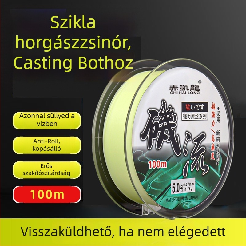 Fő horgász damil - Magas szakítószilárdságú nylon damil, kopásálló, harapásálló, ideális csaliakhoz és csúszó úszóhoz