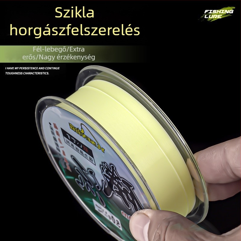 Fő horgász damil - Magas szakítószilárdságú nylon damil, kopásálló, harapásálló, ideális csaliakhoz és csúszó úszóhoz