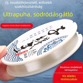 104 m nylon horgász zsinór, rendkívül puha, csomózás elleni, fő zsinór és vezető zsinór