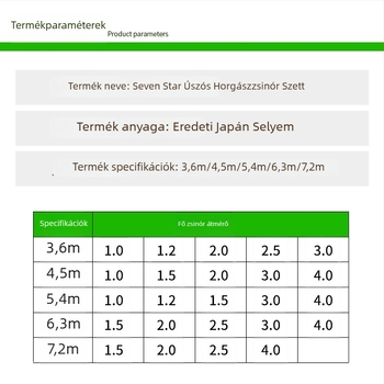 7-csillagos lebegő horgászati vonal készlet egyes és kettős horgokkal, Izu horog stílus