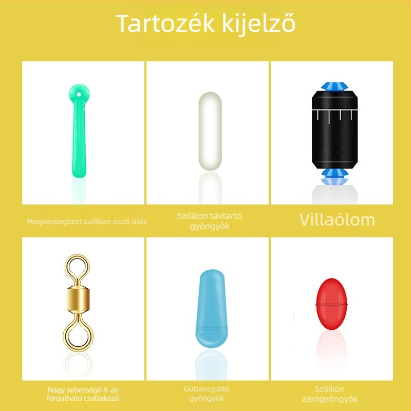 Pontozott damil készlet – fő damil és előre kötött alsó damilok, kiegészítők