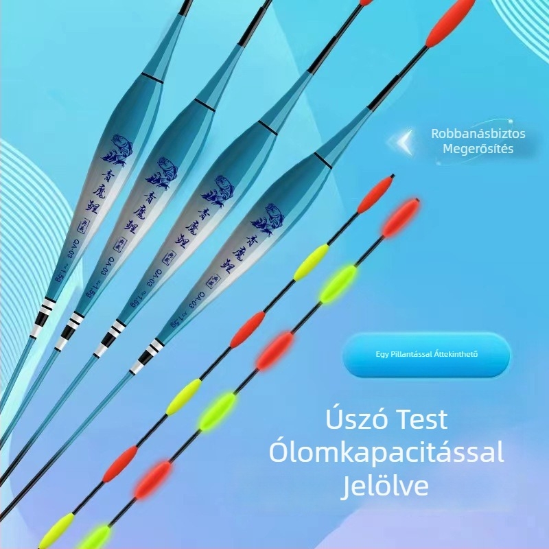 Nagy LED éjszakai horgászúszó akkumulátorral – elektronikus fényes úszó