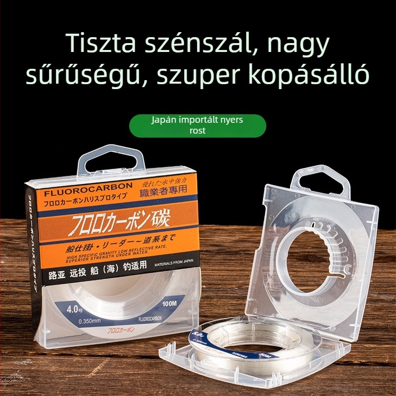 Yukui szénszálas horgászzsinór, magas szakítószilárdságú tengeri horgászathoz mesterséges csaliakkal