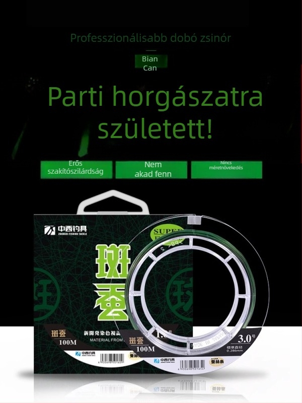 Nylon fő damil tengeri horgászathoz, félig úszó, hosszú dobás, 100/150 m