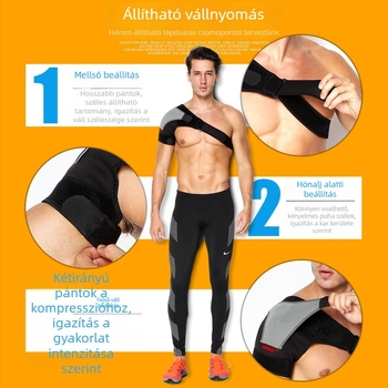 Állítható sport vállvédő