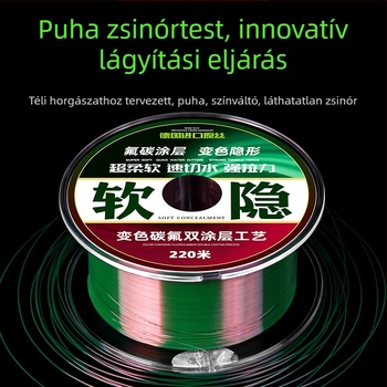 Pontozott nylon horgász damil a főline és a vezető számára, tengeri bothoz, dobásra és műcsalikhoz