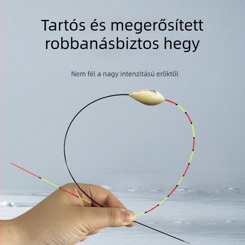 Galambtojás alakú horgászúszó, szél- és hullámtűrő, áramellenálló, nano vékony farokkal