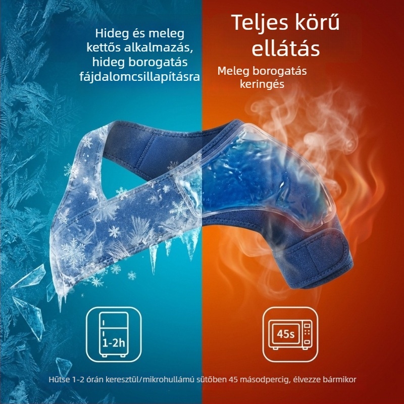 Gél vállvédő meleg- és hidegterápiához, uniszex, egy méret