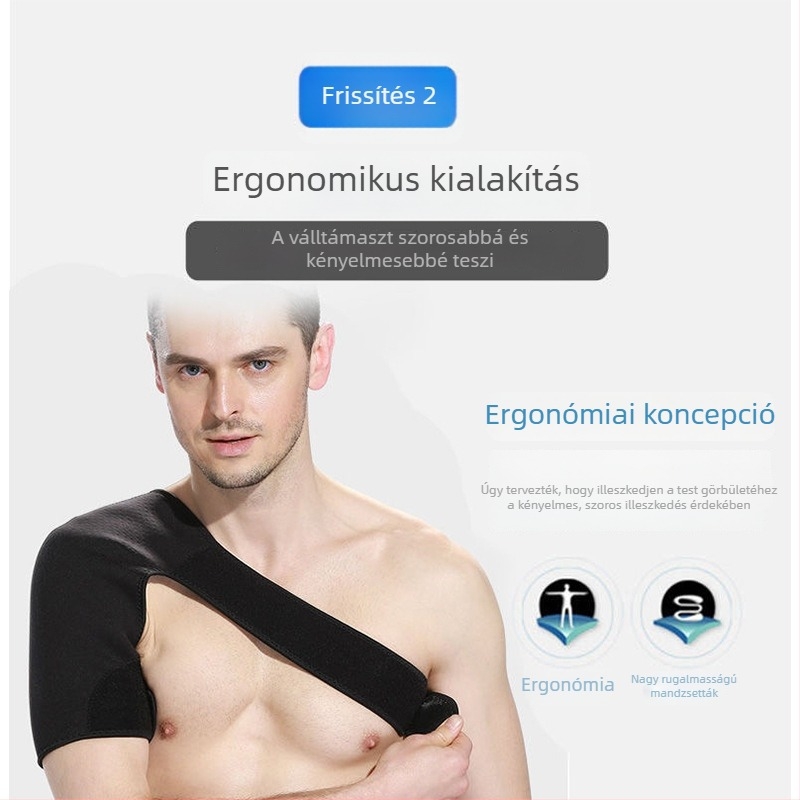 Férfiaknak szóló röplabda vállvédő – válltartó, rotátor köpeny védelem, diszlokáció elleni, nyári viselet