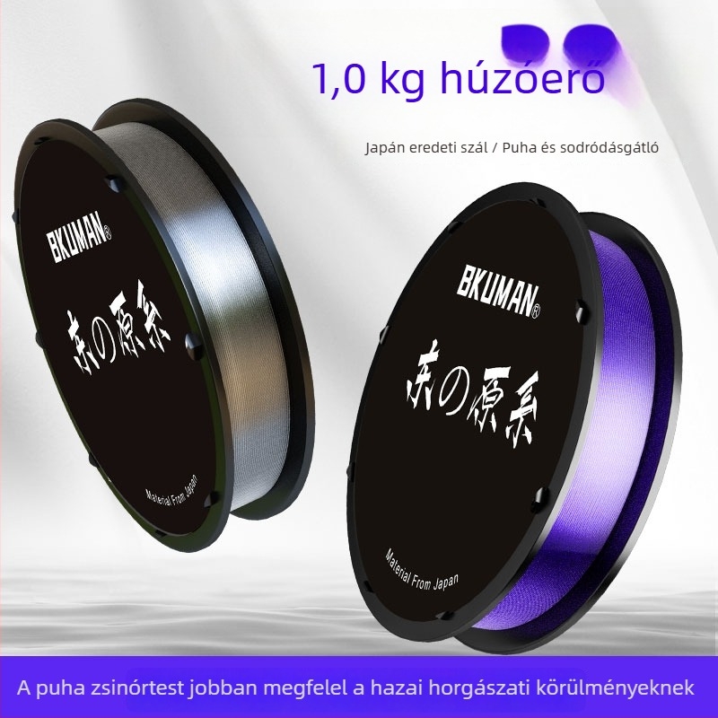 BKUMAN Magas szakítószilárdságú nylons főelő, ultra puha, kopásálló és harapásálló