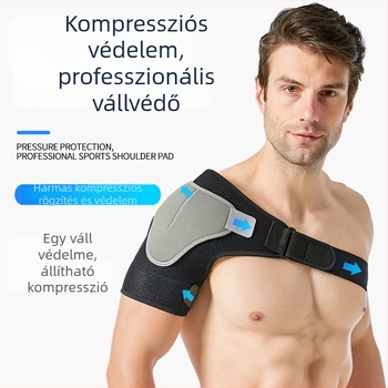 Edzésre tervezett vállpánt mellkasi támasz, védő kompressziós vállpánt röplabdához, univerzális méret