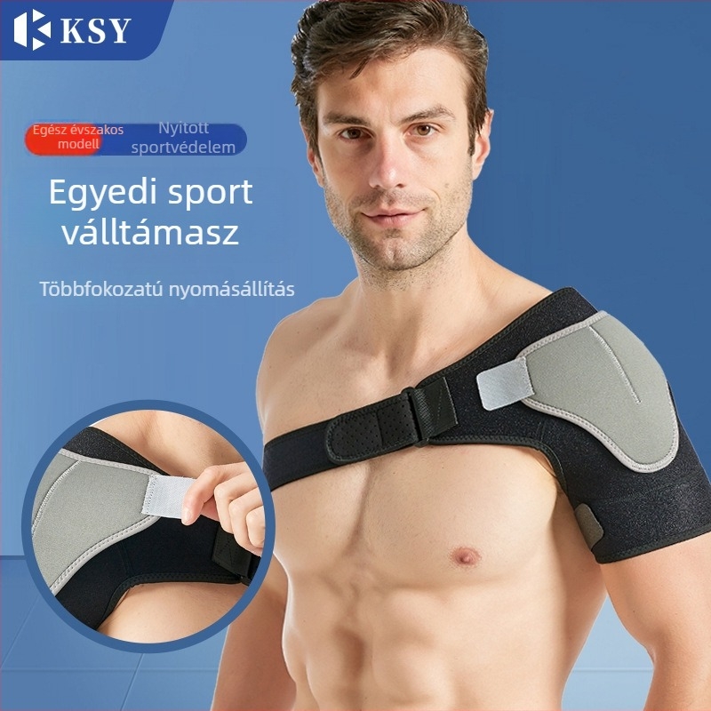 Edzésre tervezett vállpánt mellkasi támasz, védő kompressziós vállpánt röplabdához, univerzális méret