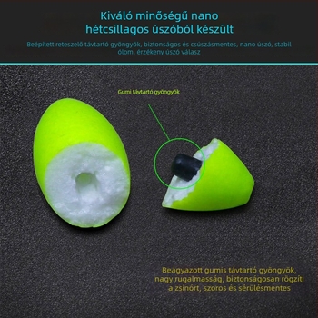 Hetes csillagos úszósor készlet kötött horoggal és fő damillal karászhoz
