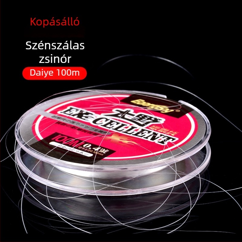 Eoongsng Yishang szénszálas horgász damil 100 m – kopásálló fő damil és előke sziklához és tengeri horgászathoz