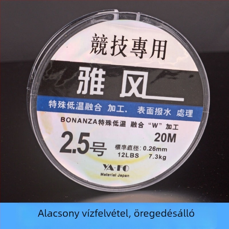 Ya Feng nylon horgász zsinór, 20 m, átlátszó fő zsinór és előke zsinór, univerzális