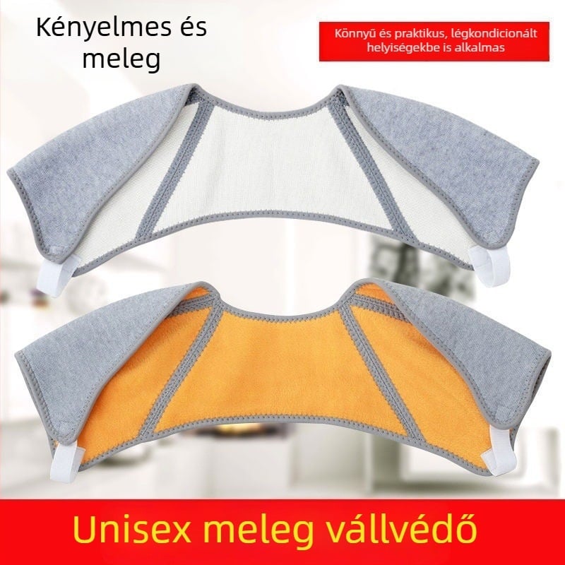 Fleece-mentes vállkendő őszi-téli időszakra, alvás közben is használható, uniszex, vállvédő a hideg ellen, vastagított nyakmelegítő, kényelmes minden évszakban