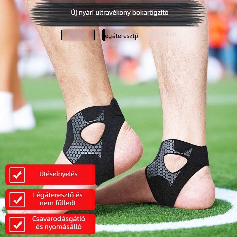 Könnyű bokasortó ortézis kosárlabdához és futballhoz, lélegző bokavédő a ficamok megelőzésére