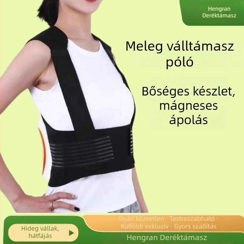 Férfiak és nők számára meleg vállvédők, önmelegítő deréköv és támasztó pántok, mellény a hideg ellen