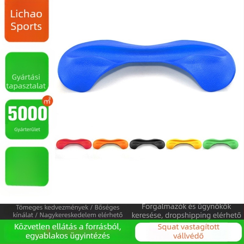 Vastagított vállvédő guggolásokhoz nyakvédővel
